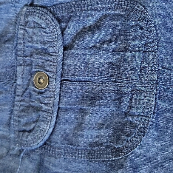 Apt. 9 dark blue cotton blend shorts with cuffs and 5" inseam - Picture 9 of 12